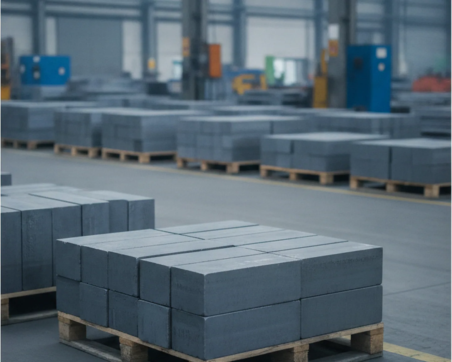 Annealed and marked tool steel blocks held back until the hardness window is met