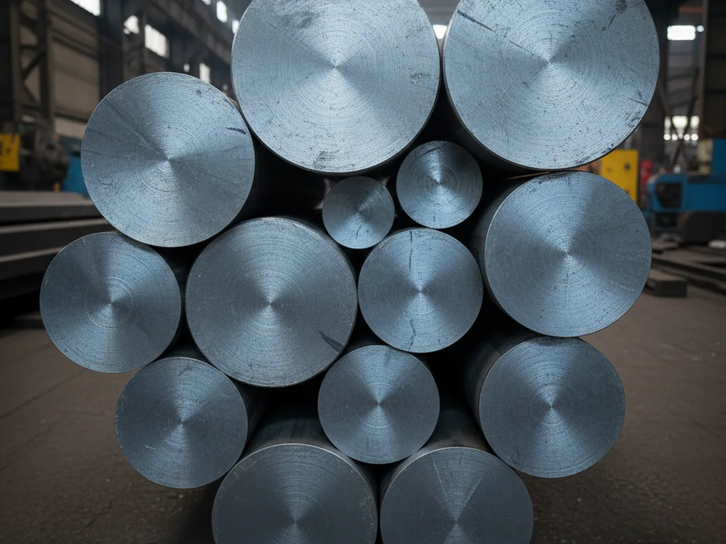 Round bar sections for aluminium extrusion dies, mandrels and dummy blocks