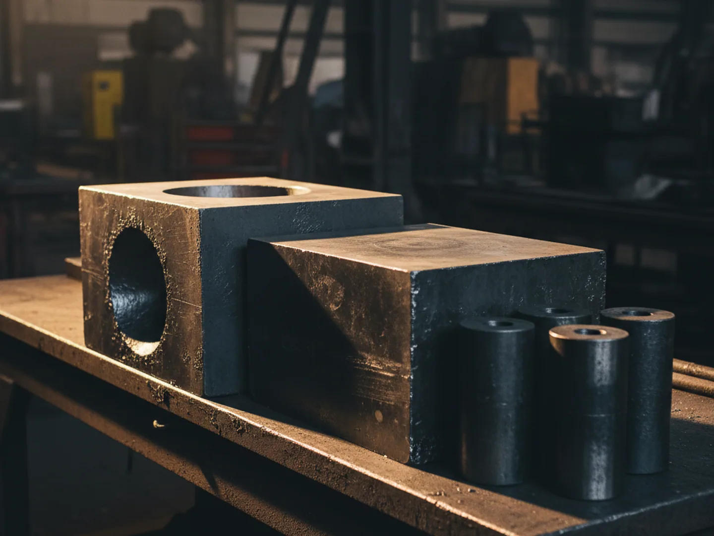 Forged die blocks and punch sections in 1.2367 tool steel for hot forging