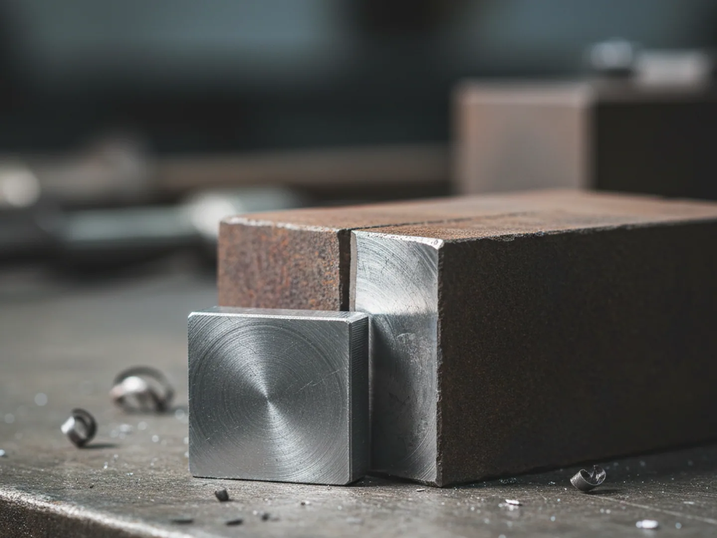 Coupon cut from a delivered block for an independent check of the molybdenum window