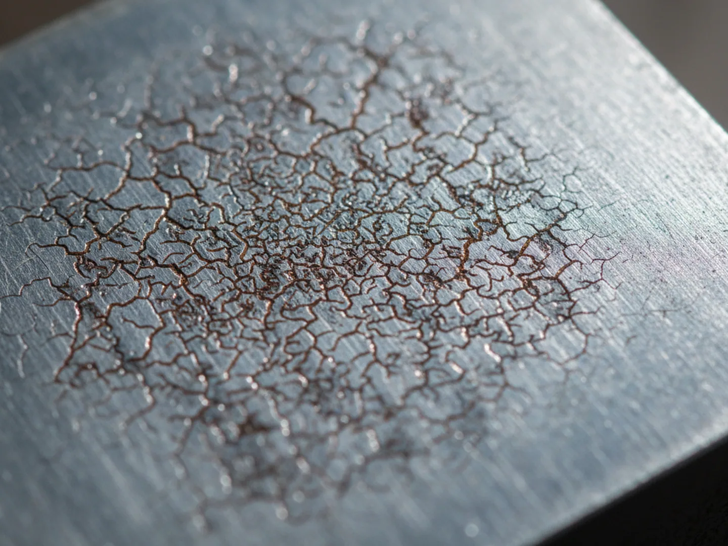 Crack network across a hot work die face, the failure 1.2367 tool steel is specified against