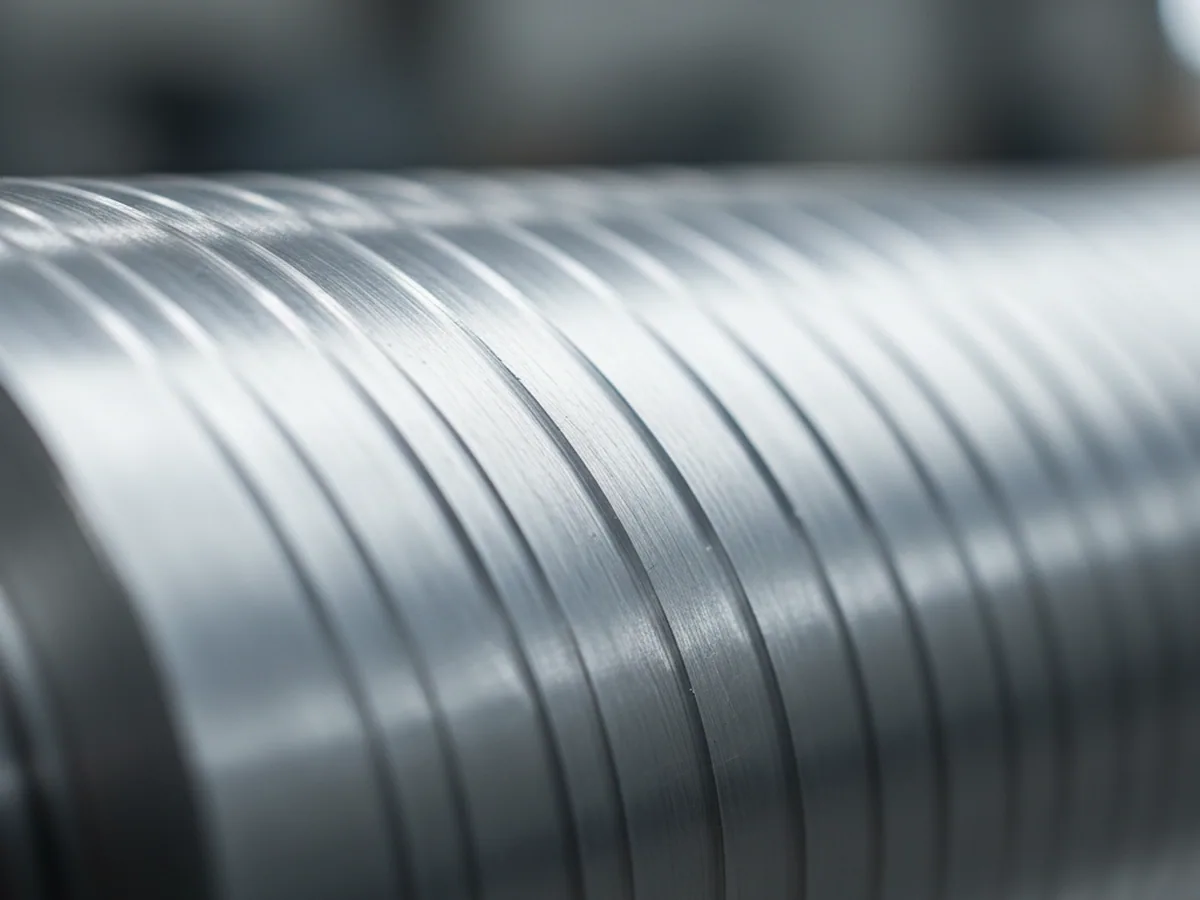Peeled 1.2367 tool steel round bar with the decarburised layer already removed