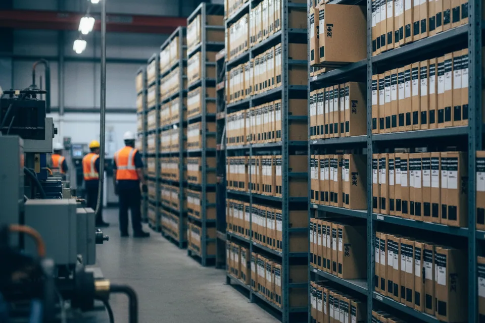 Heat number records filed in the quality department archive