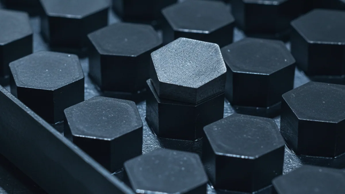 Trim tool inserts returning from a PVD coating cycle before assembly