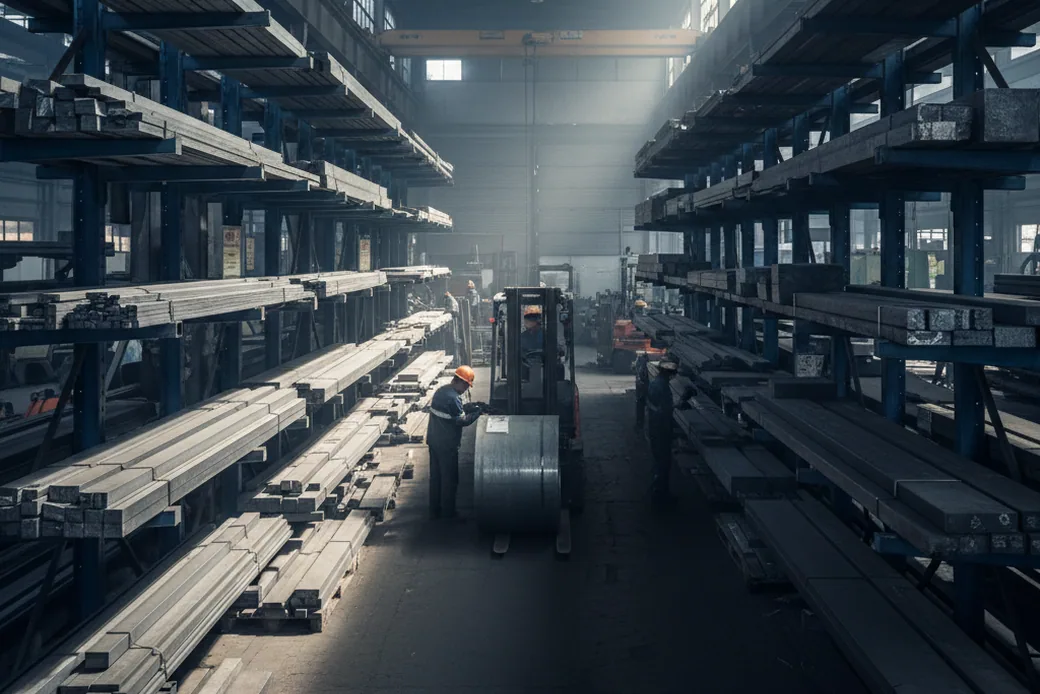 Tool steel range held across cold work and hot work grades in the finished bay