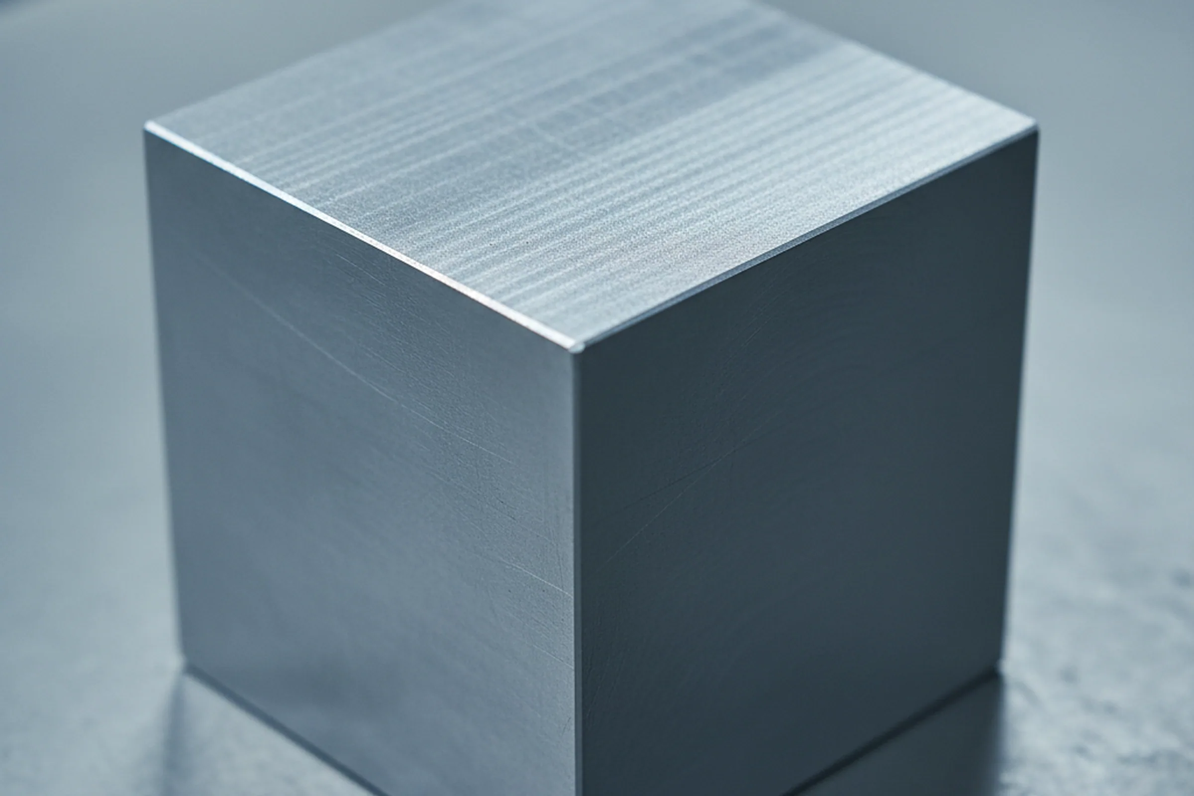 Six face milled tool steel block on the outfeed of a CNC gantry mill