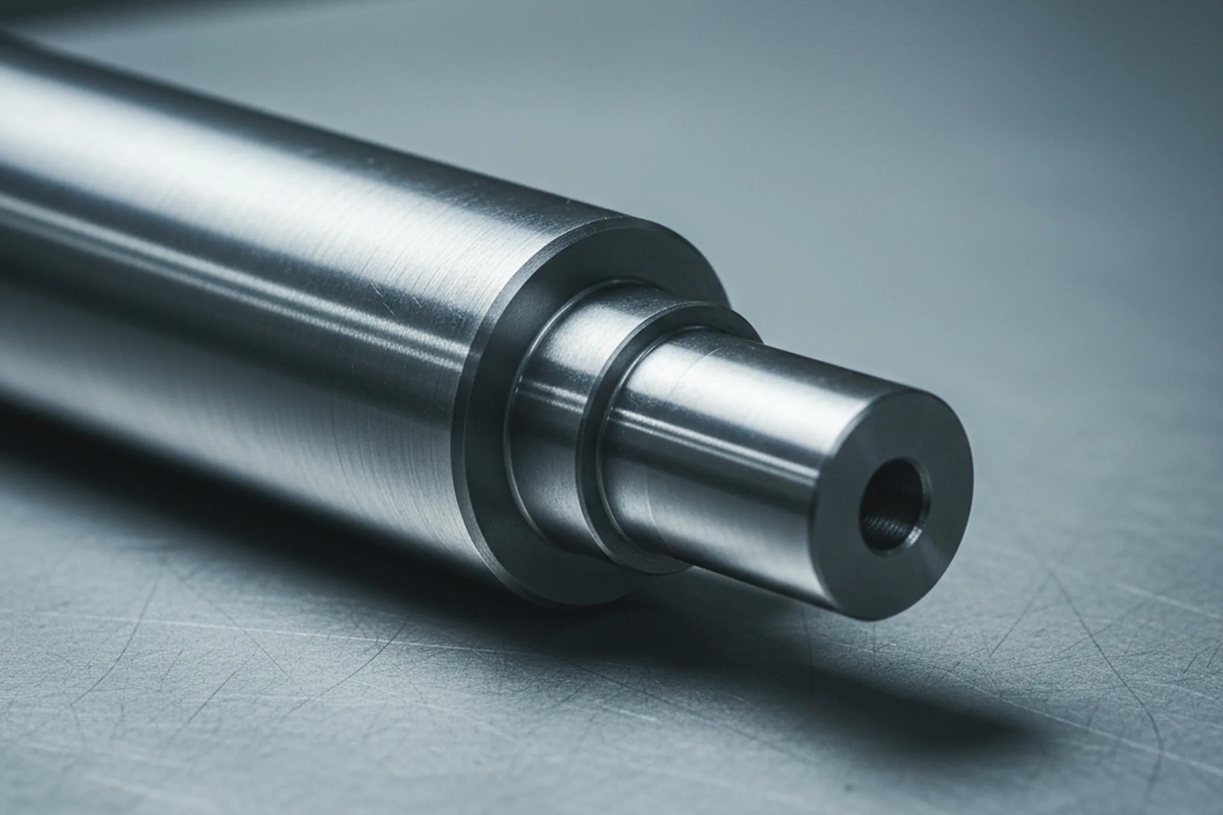 Turned diameters, faces and centres on a tool steel component held on the CNC lathe