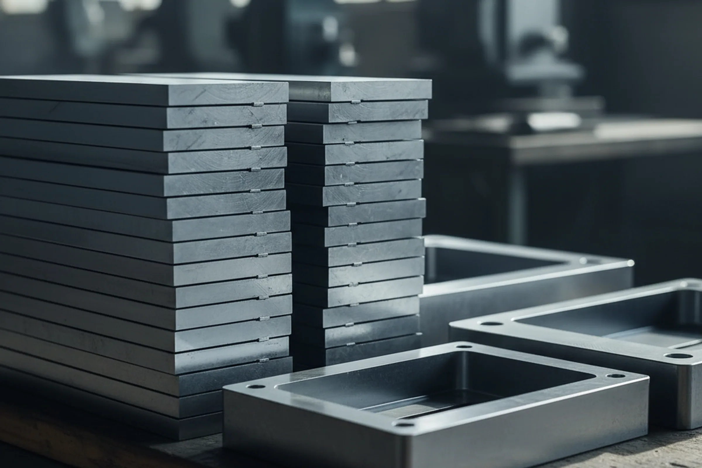 Cut to size ground tool steel plate and mould base plates made to a distributor catalogue specification