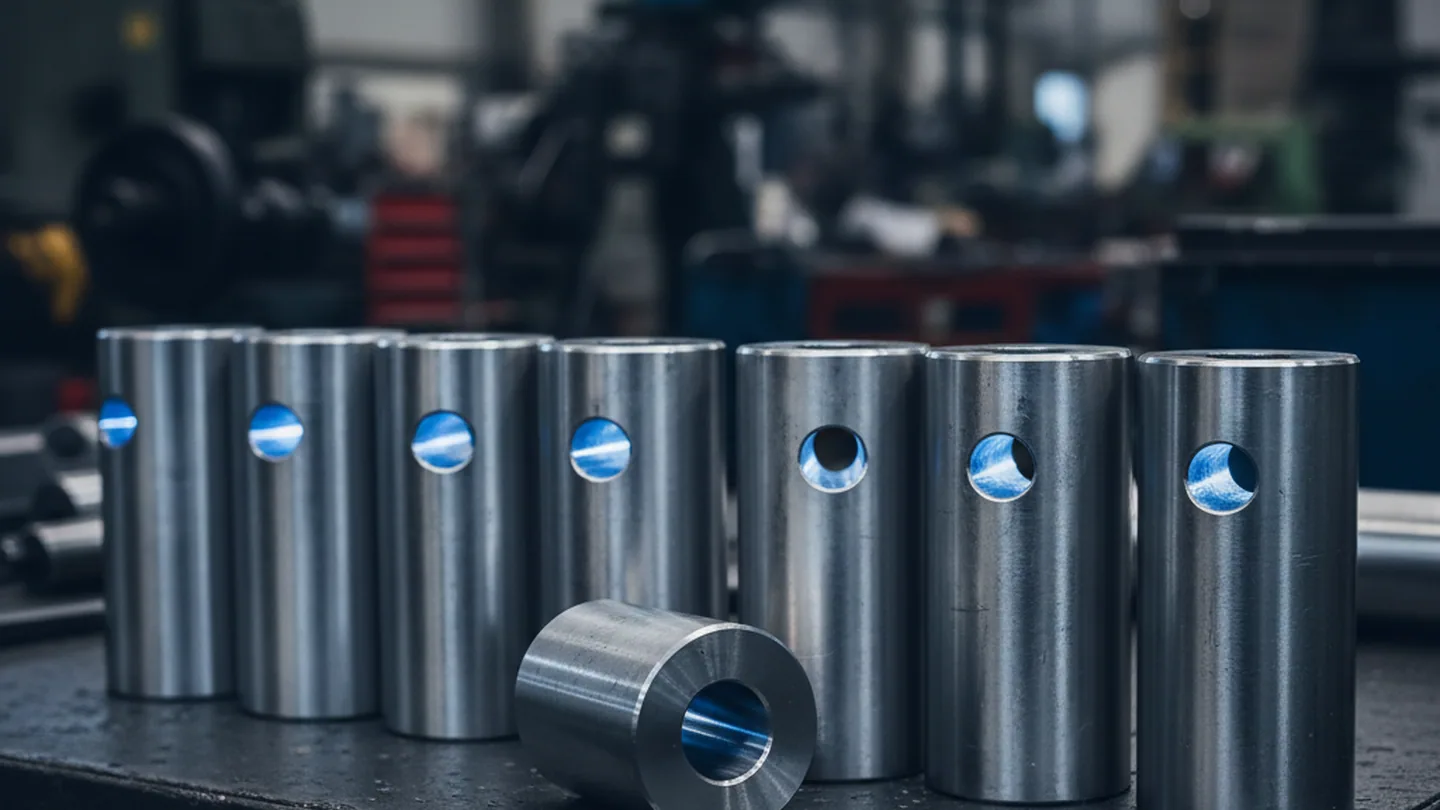 Wire drawing die blanks turned from D3 tool steel round bar