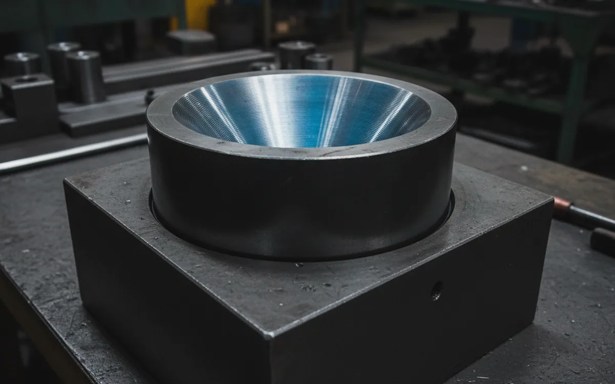 Cold forging die insert in DC53, the route for high strength sheet work