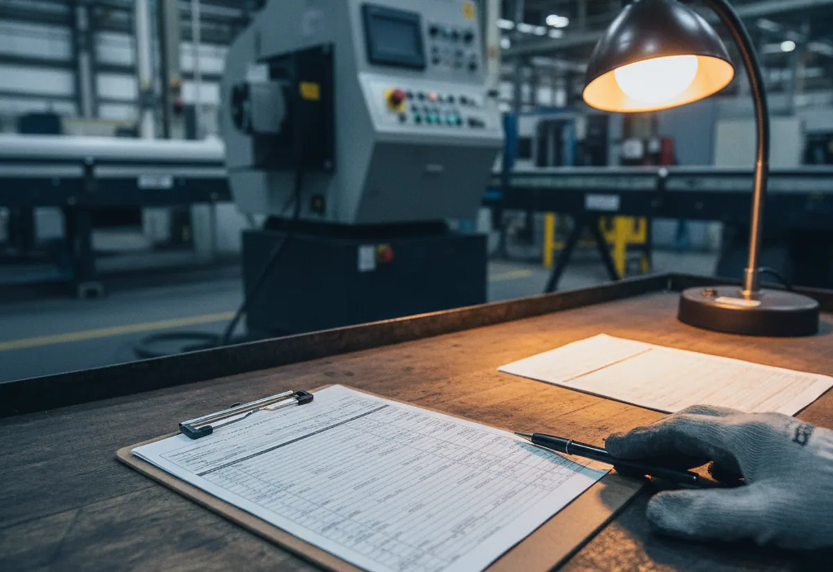 Operator filing an ultrasonic finding against the heat number