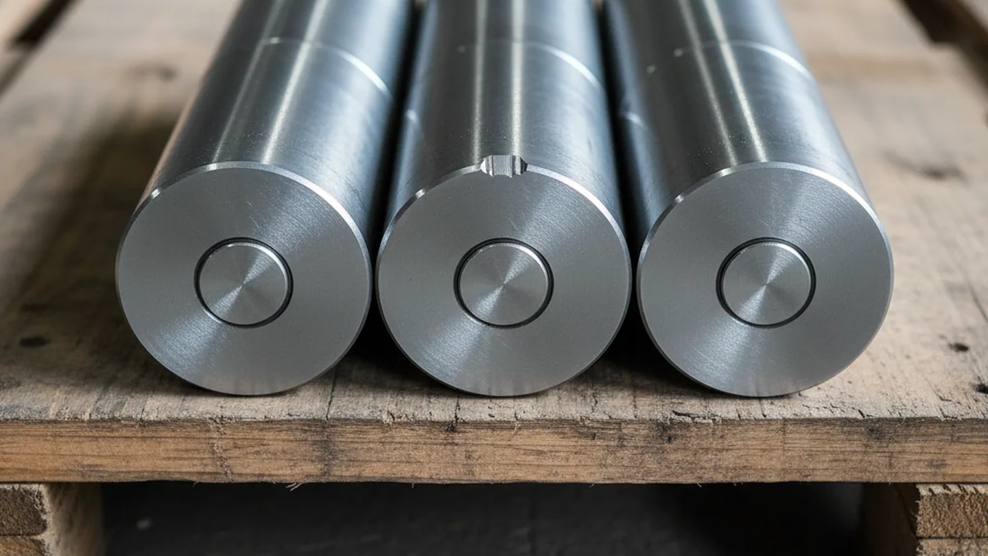 Small cold rolling rolls turned from D6 tool steel before hardening