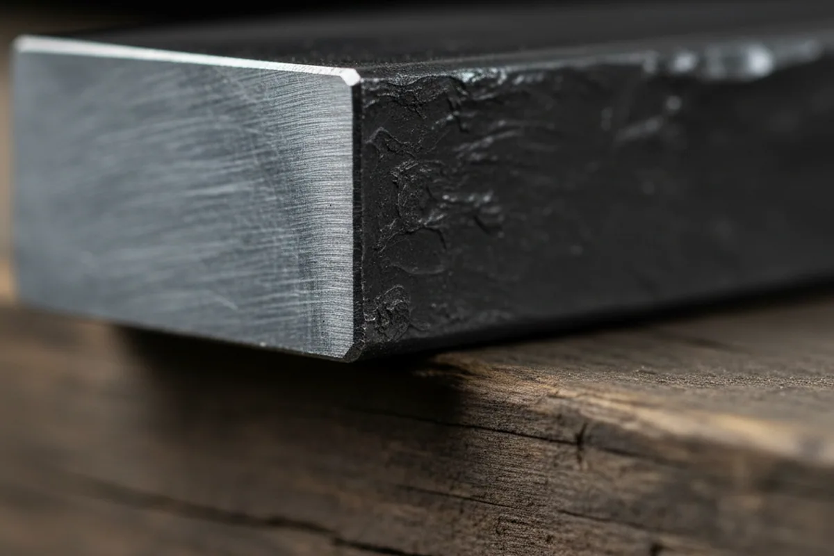 Black forged and descaled bar carrying grinding allowance per side