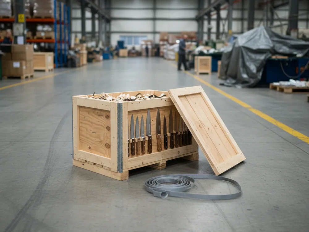 First knife set crated as a trial before a programme is scheduled around it