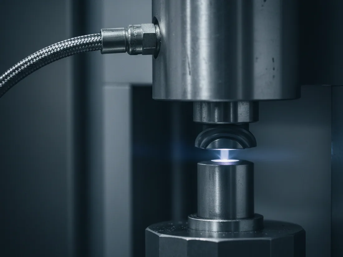 Optical emission spectrometry running on a DC53 tool steel heat before release