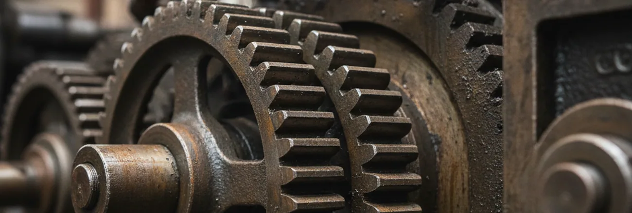 Sawn end of a heavy fine grain tool steel round forged from a twelve tonne ingot
