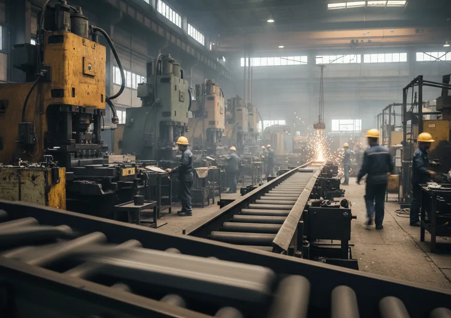 Inspection centre where every heat of fine grain tool steel passes eight steps before release