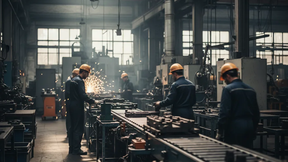 Hot work ESR tool steel bar heated for forging
