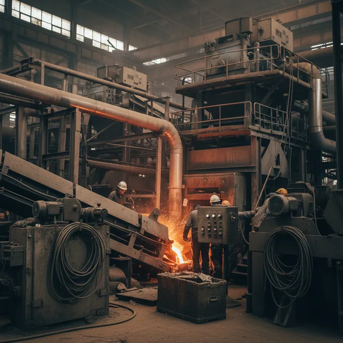 Inspection centre where ESR tool steel bars are ultrasonically tested and rated