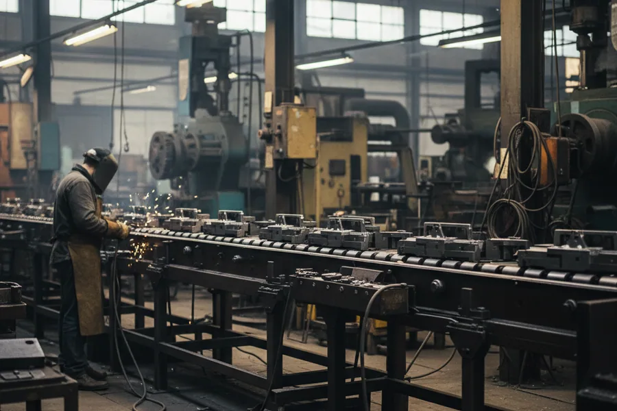 Metallography bench where grain size and carbide distribution are rated