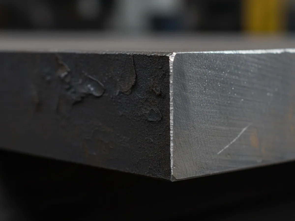 Black forged and descaled H11 tool steel flat with machining allowance left on