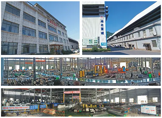 The works: production shops and yard where stocked H13 is produced and replaced