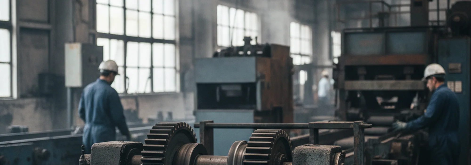 Bundled tool steel bars marked and staged in the dispatch bay