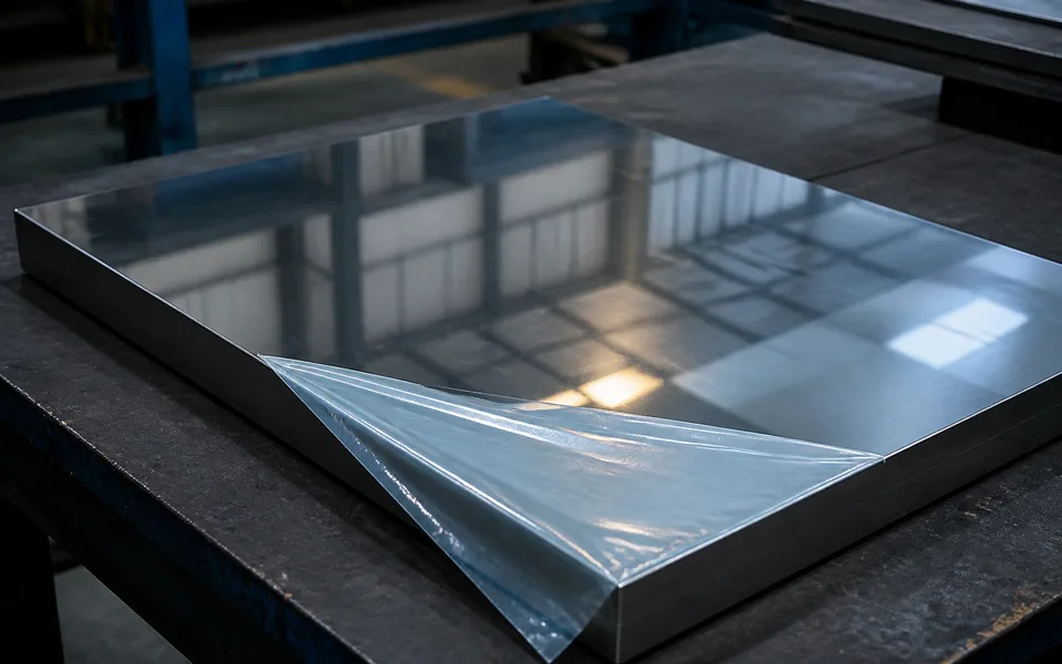 Mirror finish stainless tool steel plate wrapped for dispatch