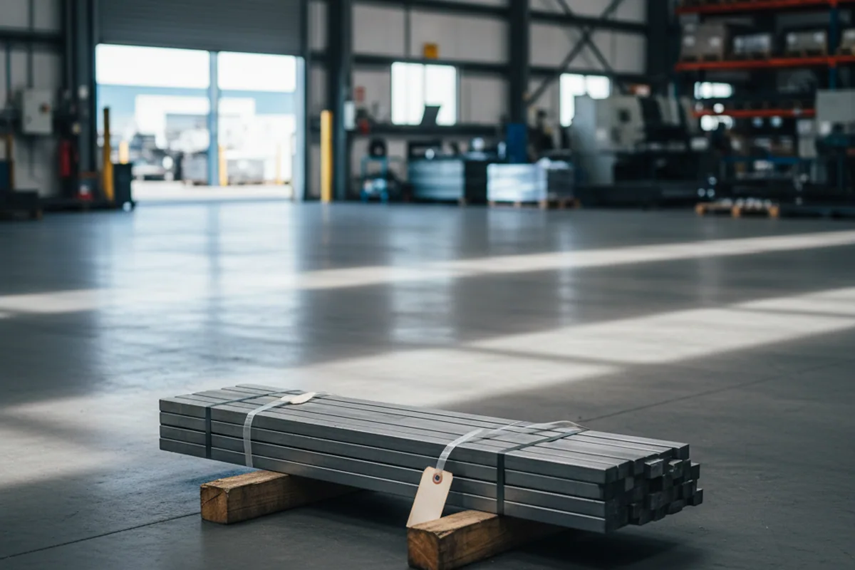 Trial batch of O1 tool steel bar prepared for a first order before regular resupply