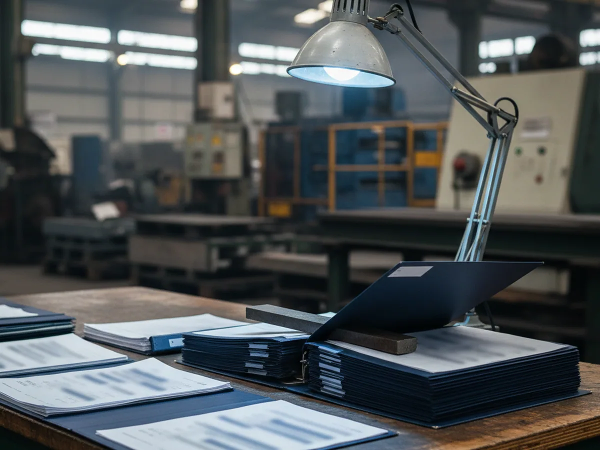 Heat file for an O1 tool steel batch opened with its inspection records