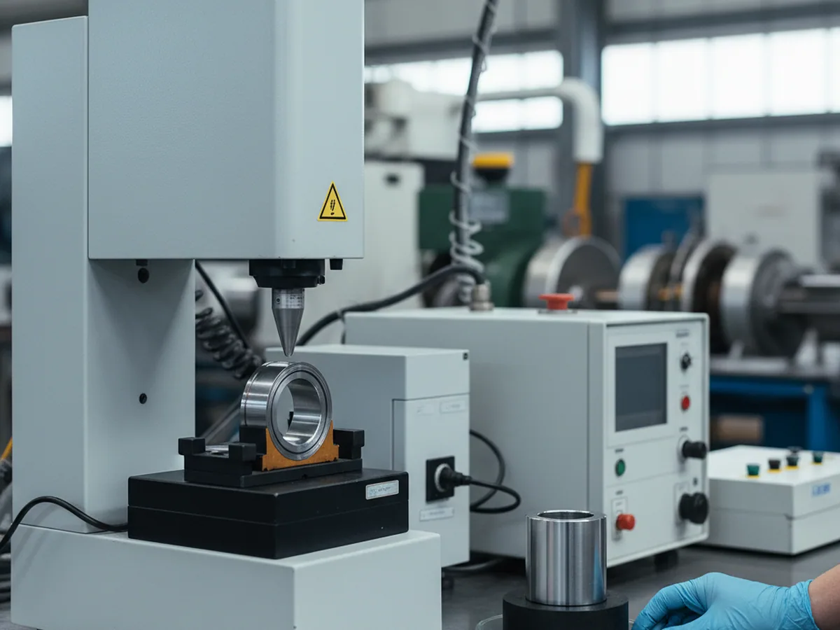 Nominated laboratory retesting a disputed piece of O1 tool steel