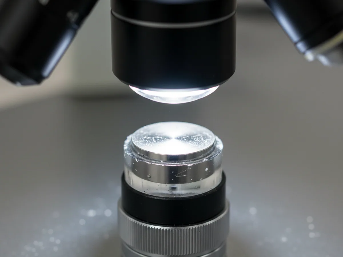 Metallographic microscope rating non-metallic inclusions in a mold steel heat