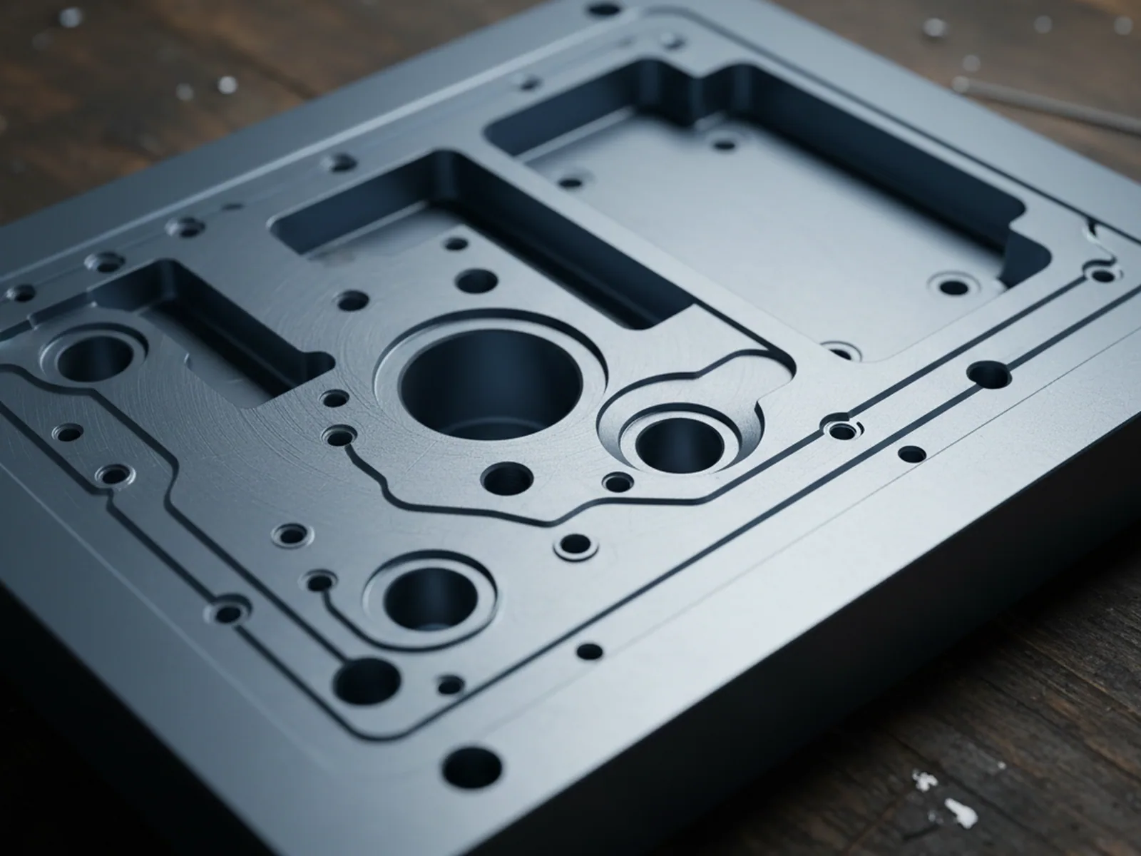 Pre-hardened mold base and plate set machined once and going straight to work