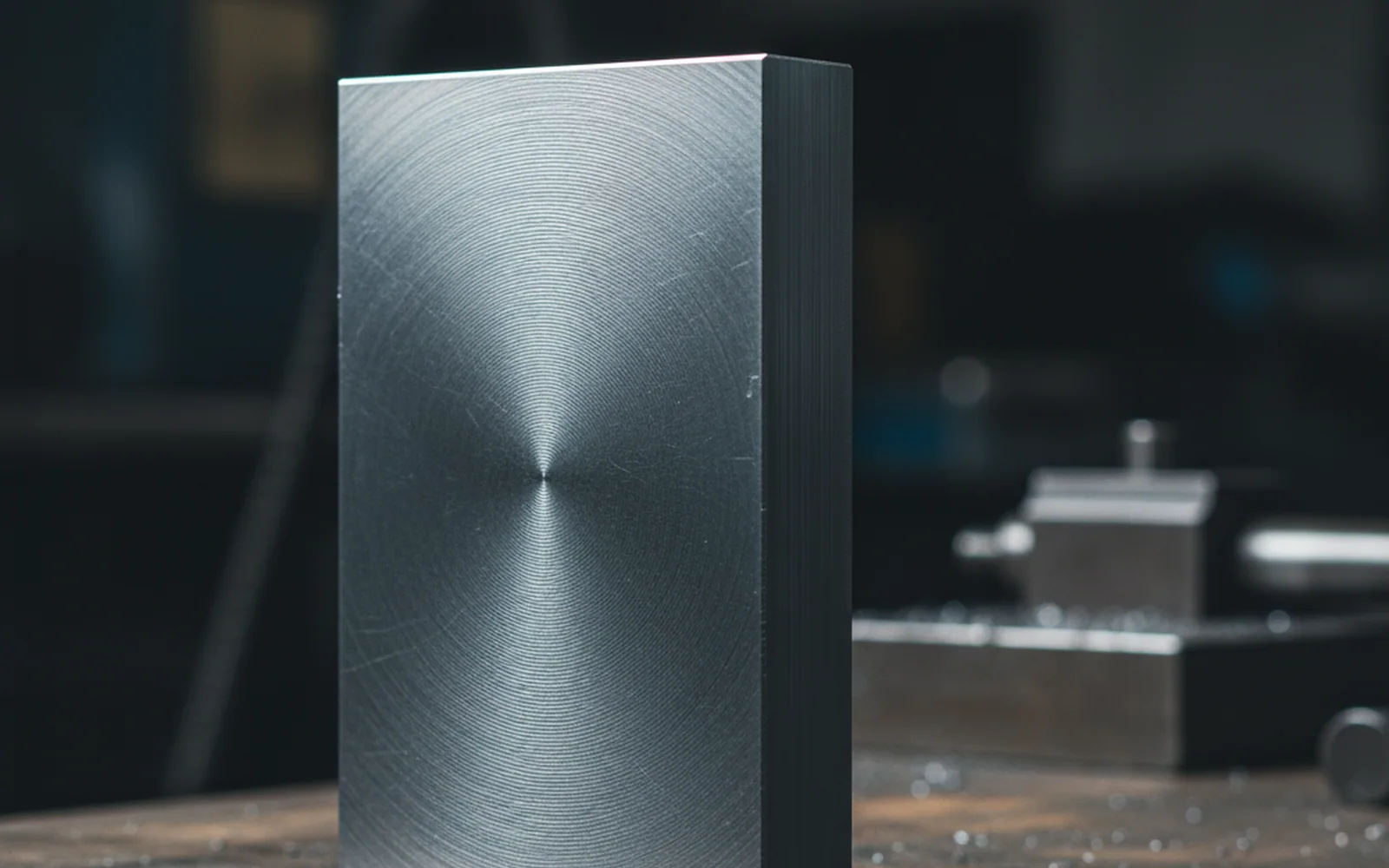 Six face milled mould steel plate squared before it reaches the tool room
