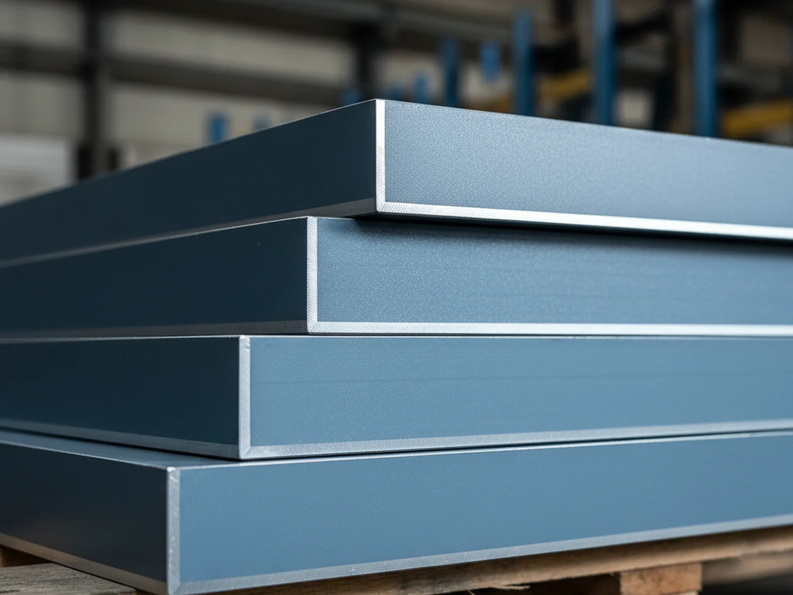 Pre-hardened plastic injection mold steel plates stacked as a mold base set