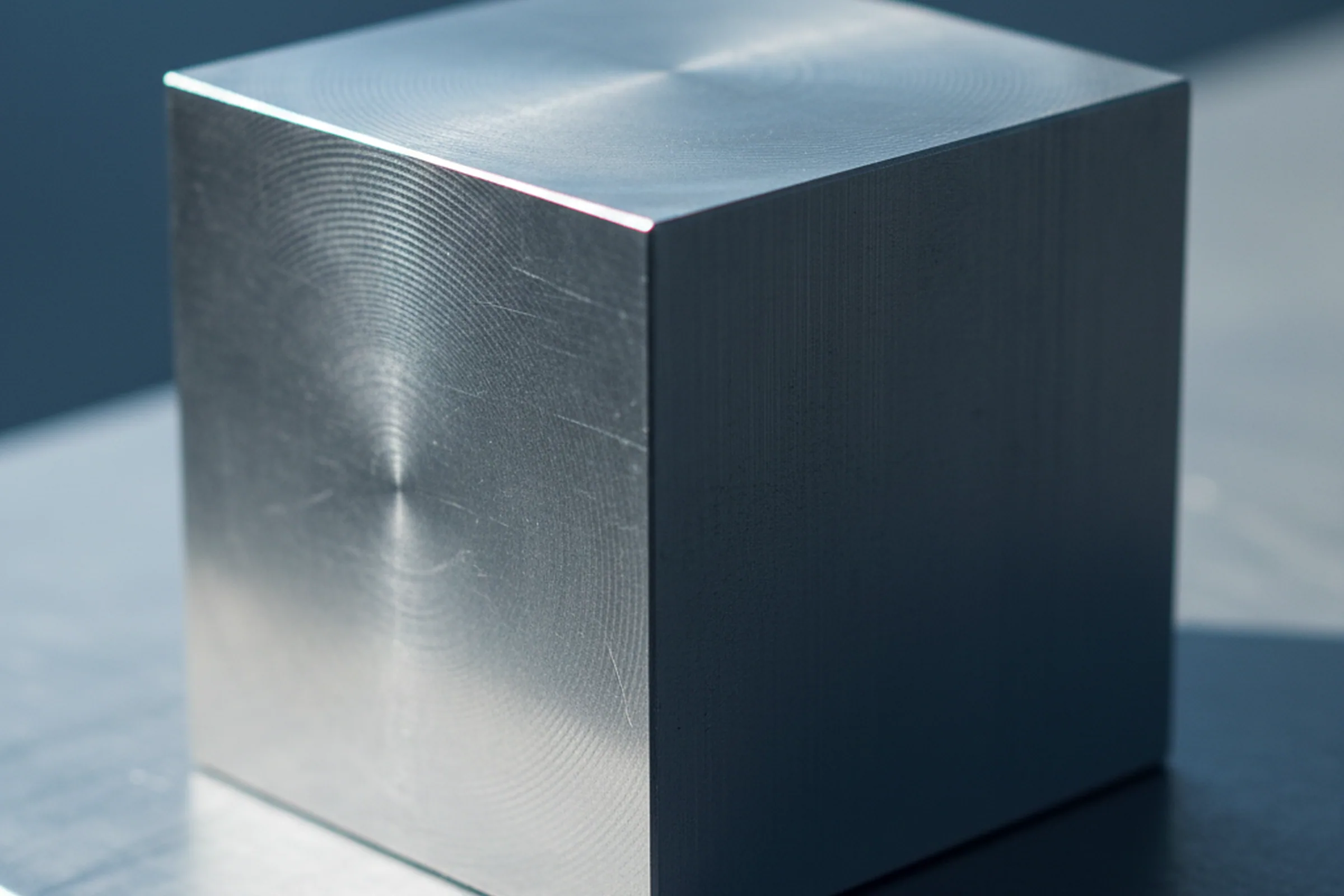 Six face milled tool steel die block with all six faces cut on the gantry mills