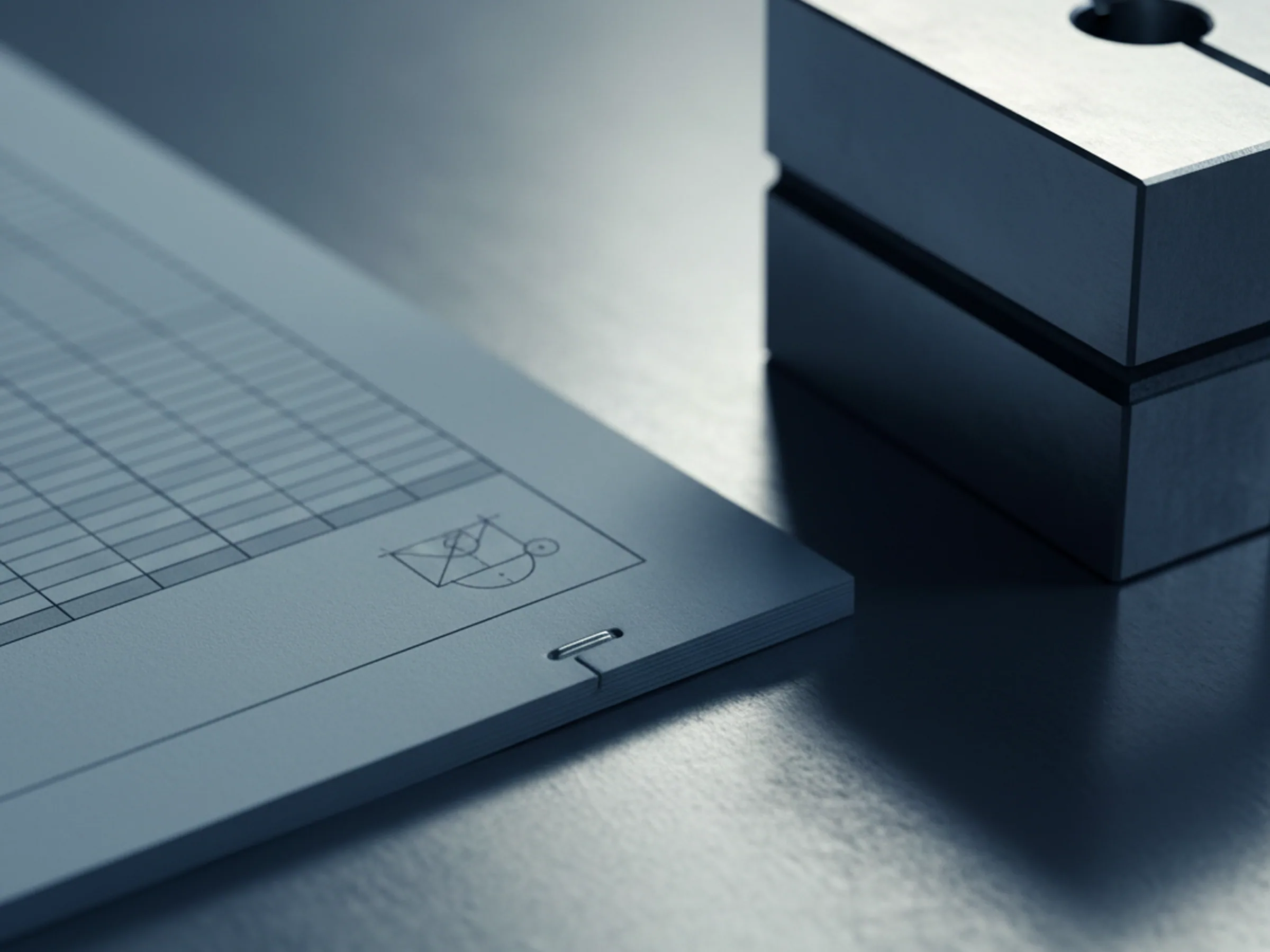 Coordinate measuring machine report issued with a batch of six face milled tool steel blocks