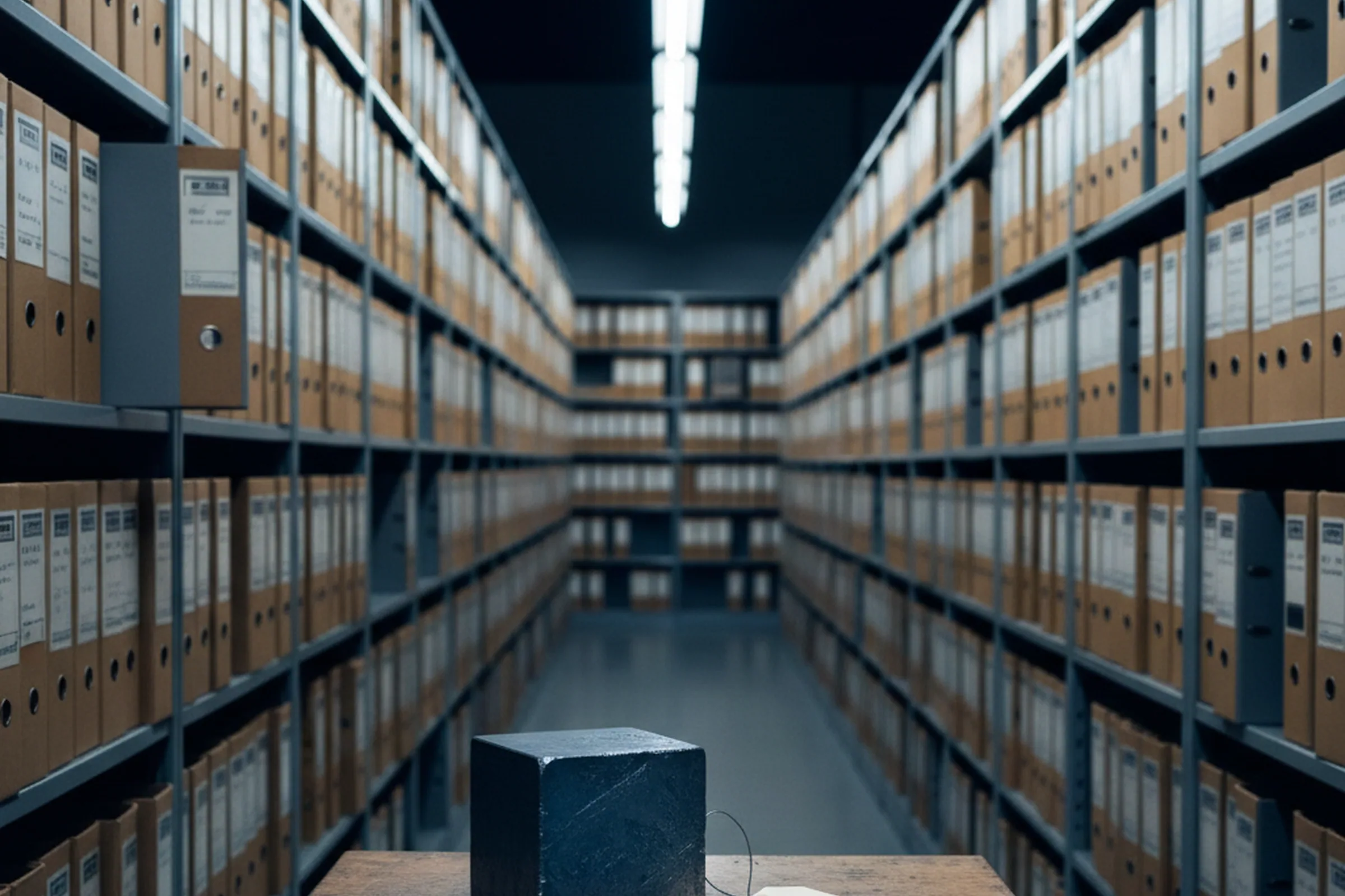 Heat record archive holding ten years of tool steel production and inspection records