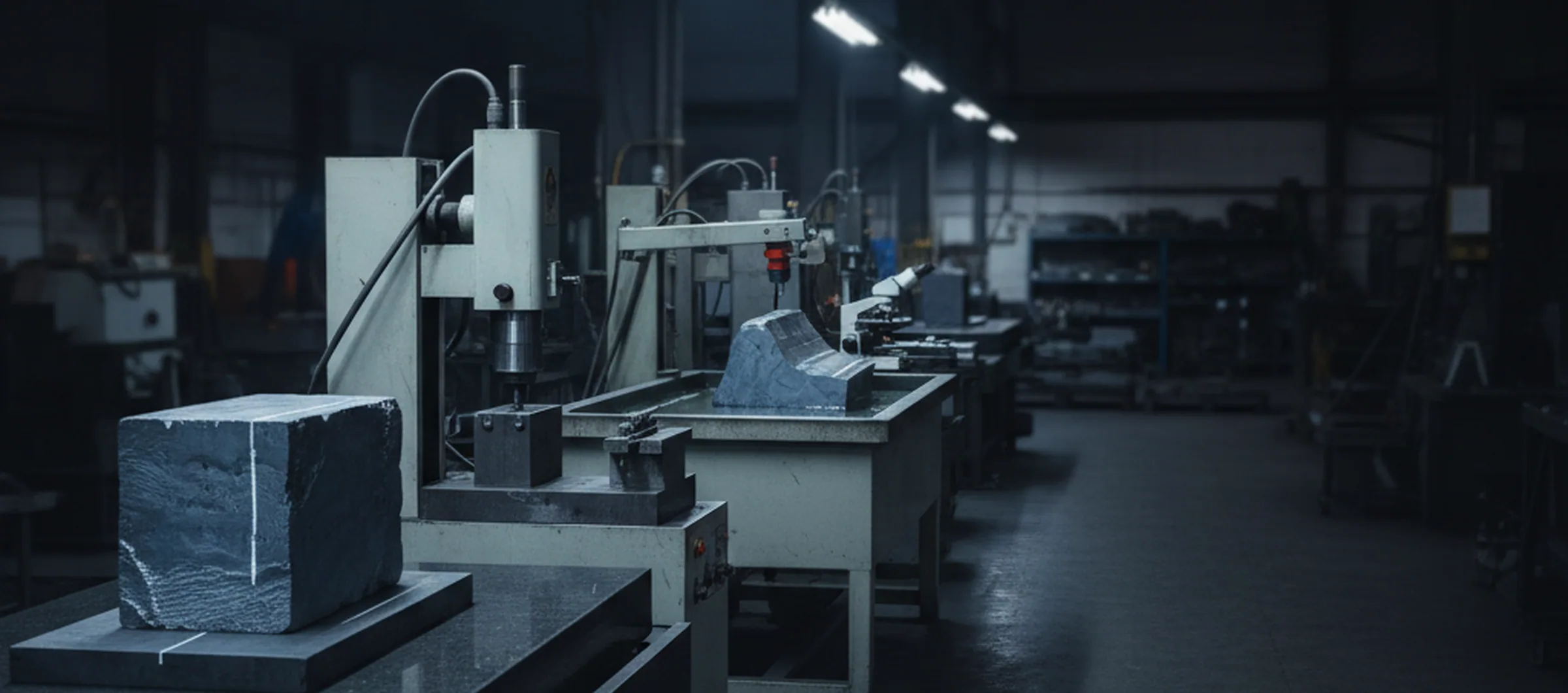 Eight step inspection line every tool steel order runs through, first order or fifth