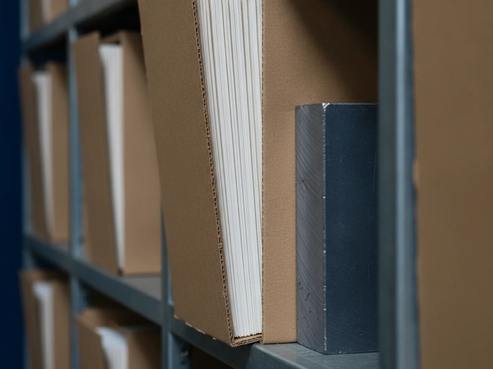 Numbered and dated heat treatment route filed with the order records